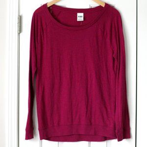 VS Pink long sleeve scoop neck tee